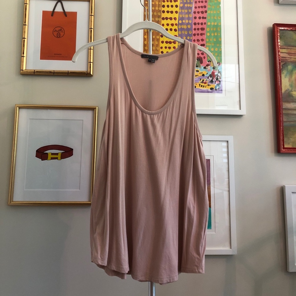 Vince Shirttail Hem Tank
